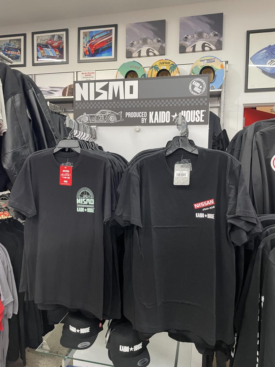 Nismo merch displayed/being sold at the museum 