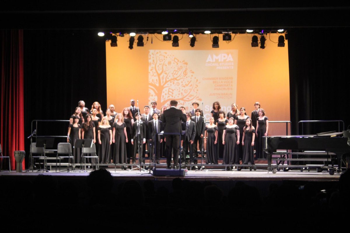 Students perform at the Spring Choral Concert.