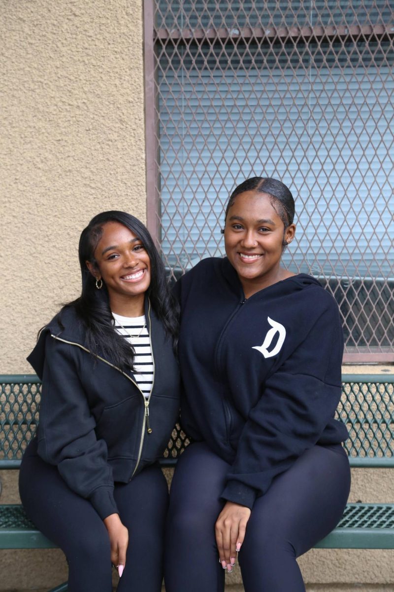 Prom chairs Kylie Neal Williams and Kendall Lewis pose for a photo. The two girls have taken the better part of the school year to plan this year's prom for the class of 2026. 