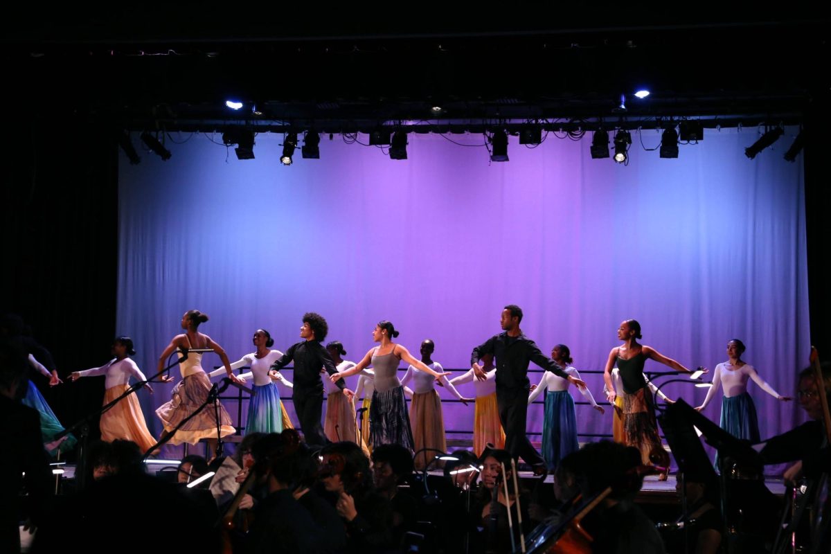 Dance combines with the orchestra in the second act of the Collaborative Concert as they perform the piece "____". 