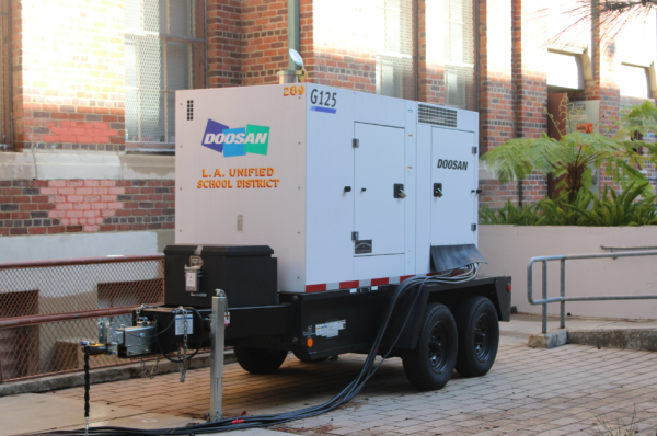Generators restored some power to campus throughout the week.